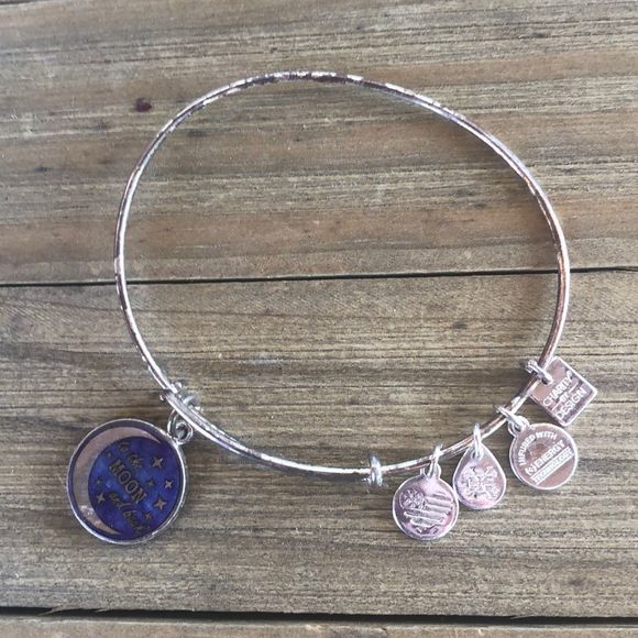 Alex and Ani Jewelry - Alex and Ani Stellar Love To the Moon & Back Adjustable Bracelet! GUC
